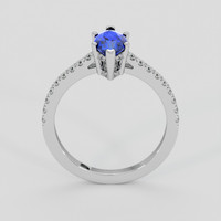 2.07 Ct. Blue Sapphire Ring, 18K White Gold 3