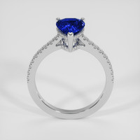 1.68 Ct. Blue Sapphire Ring, 18K White Gold 3