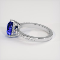 1.57 Ct. Blue Sapphire Ring, 18K White Gold 4