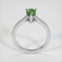 1.56 Ct. Green Sapphire Ring, 18K White Gold 3