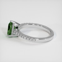 1.56 Ct. Green Sapphire Ring, 18K White Gold 4