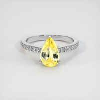 1.96 Ct. Sapphire Ring, 18K White Gold 1