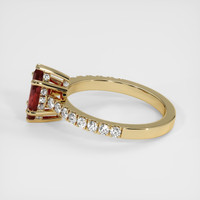 0.76 Ct. Ruby Ring, 10K Yellow Gold 4