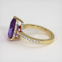 5.01 Ct. Purple Sapphire Ring, 10K Yellow Gold 4