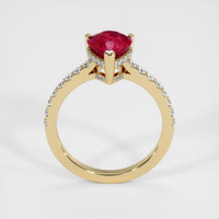 2.03 Ct. Ruby Ring, 14K Yellow Gold 3