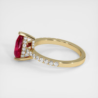 2.03 Ct. Ruby Ring, 14K Yellow Gold 4