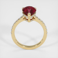 3.01 Ct. Ruby Ring, 14K Yellow Gold 3