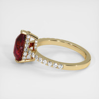 3.01 Ct. Ruby Ring, 14K Yellow Gold 4