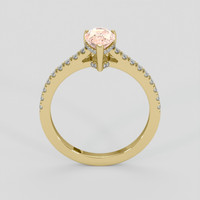 1.16 Ct. Padparadscha Sapphire Ring, 14K Yellow Gold 3