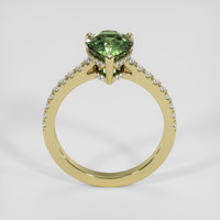 3.00 Ct. Green Sapphire Ring, 14K Yellow Gold 3