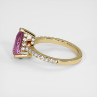 2.04 Ct. Pink Sapphire Ring, 14K Yellow Gold 4