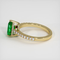 1.61 Ct. Emerald Ring, 18K Yellow Gold 4