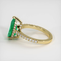2.04 Ct. Emerald  Ring - 18K Yellow Gold