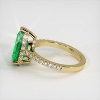 2.84 Ct. Emerald  Ring - 18K Yellow Gold