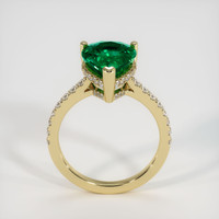 3.38 Ct. Emerald Ring, 18K Yellow Gold 3