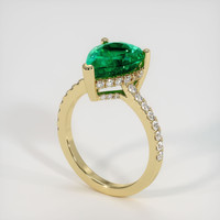 2.42 Ct. Emerald Ring, 18K Yellow Gold 2