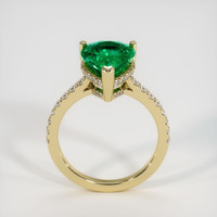 2.42 Ct. Emerald Ring, 18K Yellow Gold 3