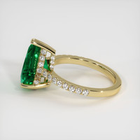 2.42 Ct. Emerald Ring, 18K Yellow Gold 4