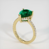 2.88 Ct. Emerald Ring, 18K Yellow Gold 2