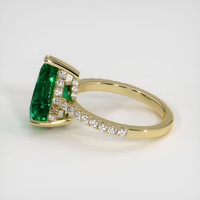 2.88 Ct. Emerald Ring, 18K Yellow Gold 4