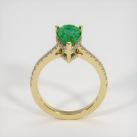 2.13 Ct. Emerald Ring, 18K Yellow Gold 3