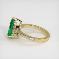 2.13 Ct. Emerald Ring, 18K Yellow Gold 4