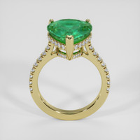5.39 Ct. Emerald Ring, 18K Yellow Gold 3