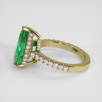5.39 Ct. Emerald Ring, 18K Yellow Gold 4