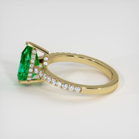 1.69 Ct. Emerald Ring, 18K Yellow Gold 4