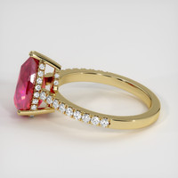 3.57 Ct. Ruby Ring, 18K Yellow Gold 4