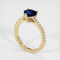 2.07 Ct. Sapphire Ring, 18K Yellow Gold 2