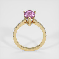 2.04 Ct. Pink Sapphire Ring, 18K Yellow Gold 3