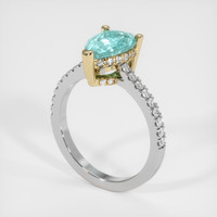 1.83 Ct. Gemstone Ring, 14K Yellow & White 2