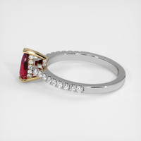 1.02 Ct. Ruby Ring, 14K Yellow & White 4