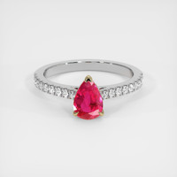 1.02 Ct. Ruby Ring, 14K Yellow & White 1