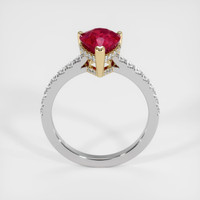 2.03 Ct. Ruby Ring, 14K Yellow & White 3