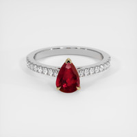 1.01 Ct. Ruby Ring, 18K Yellow & White 1