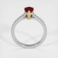 1.01 Ct. Ruby Ring, 18K Yellow & White 3