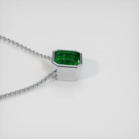 5.21 Ct. Emerald Necklace, Platinum 950 3