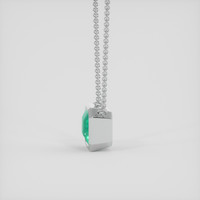 1.50 Ct. Emerald Necklace, Platinum 950 3