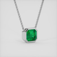 2.35 Ct. Emerald Necklace, Platinum 950 2