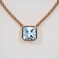 2.78 Ct. Gemstone Necklace, 14K Rose Gold 1