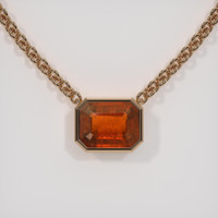 4.55 Ct. Gemstone Necklace, 14K Rose Gold 1