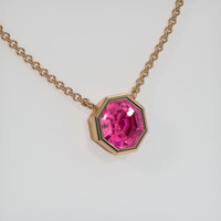 0.81 Ct. Gemstone Necklace, 14K Rose Gold 2