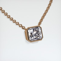 3.18 Ct. Gemstone Necklace, 14K Rose Gold 2