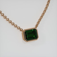 3.17 Ct. Gemstone Necklace, 14K Rose Gold 2