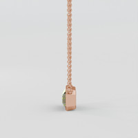 3.93 Ct. Bi Color / Parti Sapphire Necklace, 14K Rose Gold 3