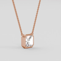 0.66 Ct. Pink Sapphire Necklace, 14K Rose Gold 2