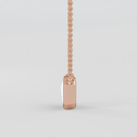 0.66 Ct. Pink Sapphire Necklace, 14K Rose Gold 3