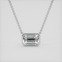 3.59 Ct. White Sapphire Necklace, Silver 1